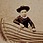 J. Edler v.Schmidt, Ústí n. Labem: Chlapec v člunu, kol 1890