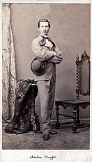 Portrét praktikanta Sepa, kolem 1863, vizitka