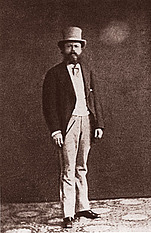 František Fridrich kolem roku 1865. Vyobrazení z výročního spisu společnosti Regatta.