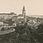 Neznámý autor: celkový pohled na Český Krumlov od severu, kolem 1892, polovina stereosnímku