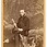 Alexander Seik, Tábor:  Muž v loveckém oděvu s puškou a pes, kolem 1875, vizitka