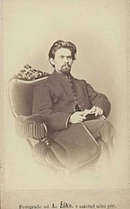 Photographer Čeněk Hrbek, carte-de-visite, c.1868